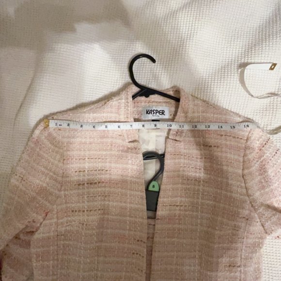 Kasper Pink Tweed Jacket with Skirt Suit - Picture 3 of 6